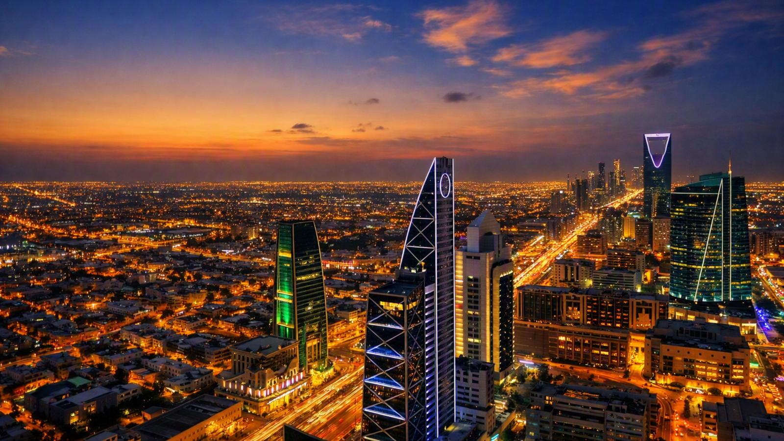 Riyadh Skyline at Twilight